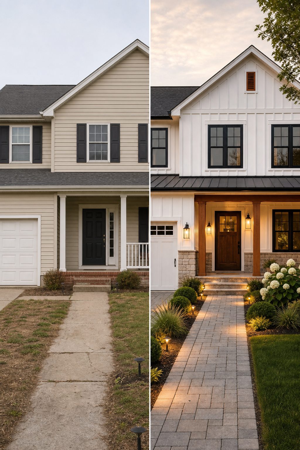 Exterior, modern farmhouse