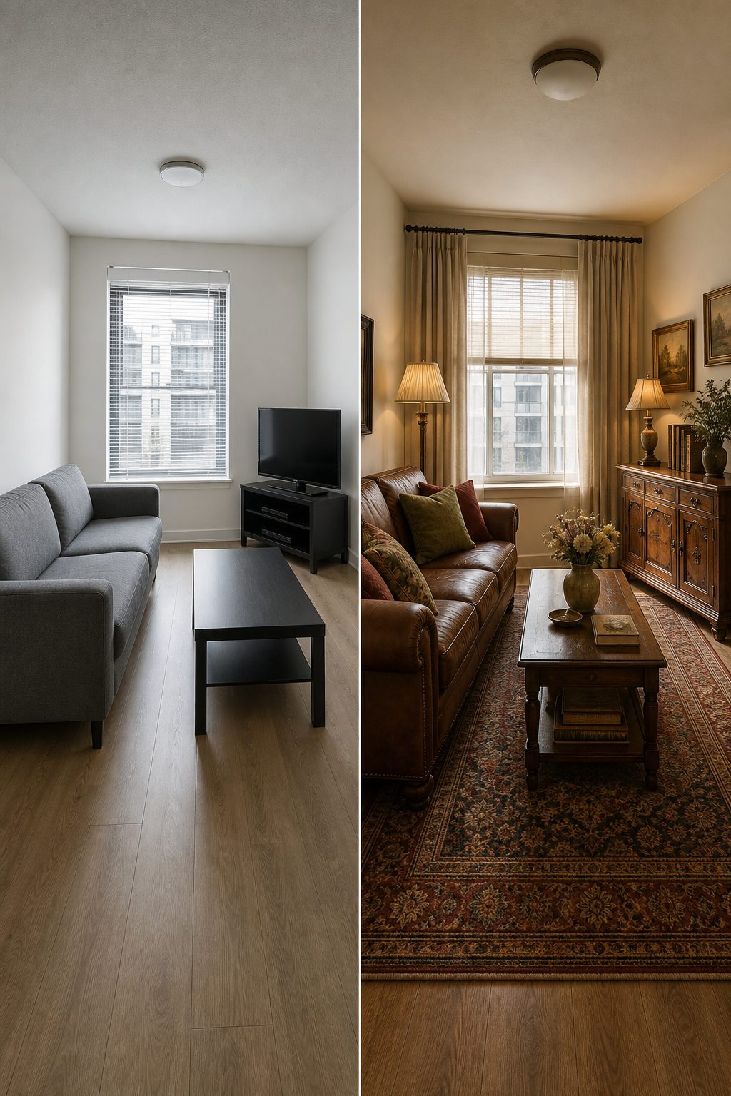 Living room, traditional vintage