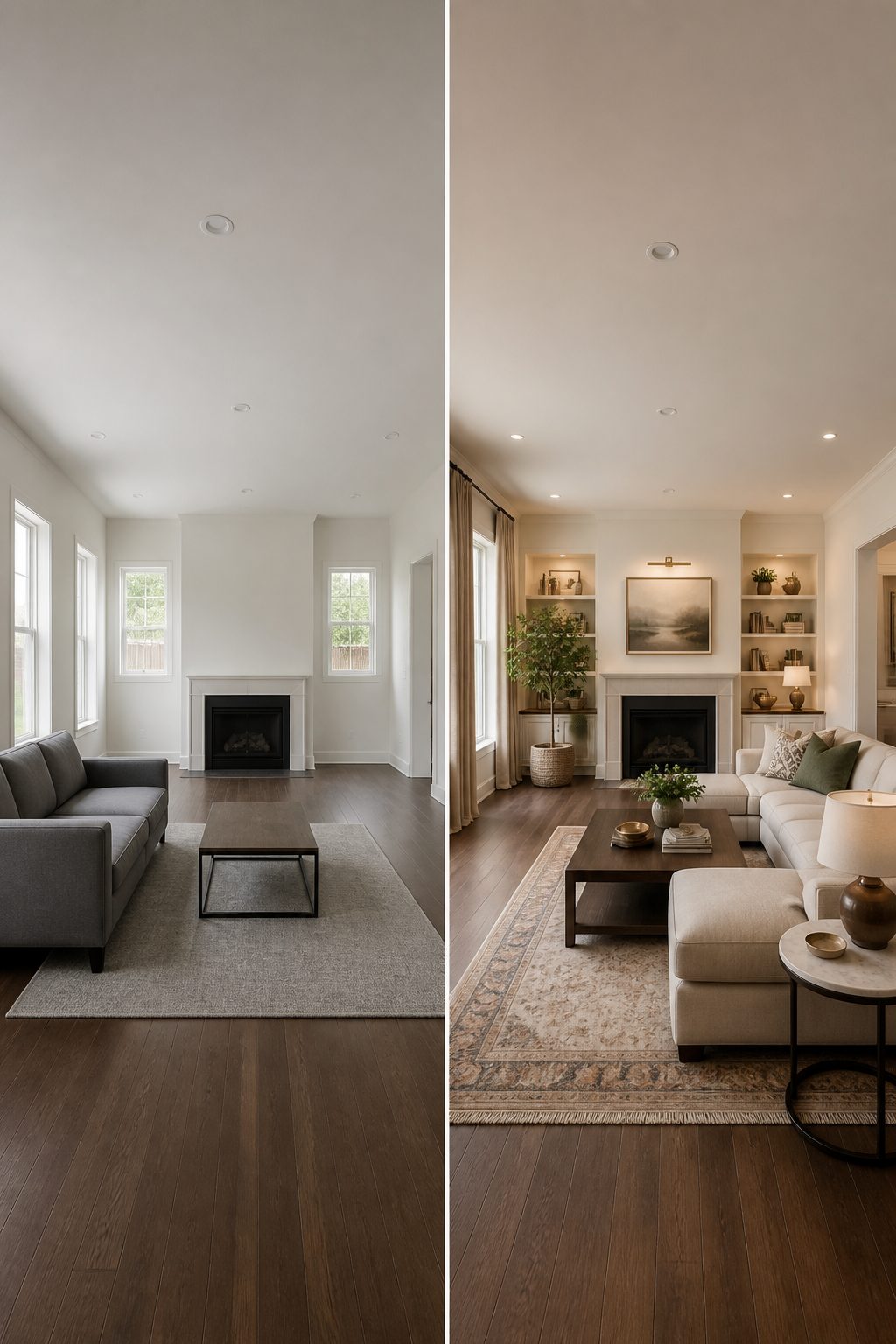 Living room, traditional warm